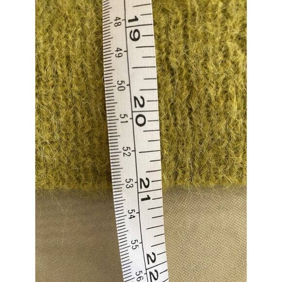 NWT Free People Green Citronelle Heather Sweater Alpaca Blend Amelia Cardi Large - Picture 16 of 16